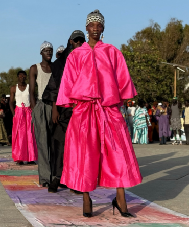 Ensemble Jupe-Culotte & Veste Oversize – Fuchsia