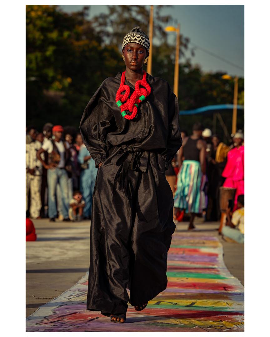 Ensemble Satiné Oversize Noir